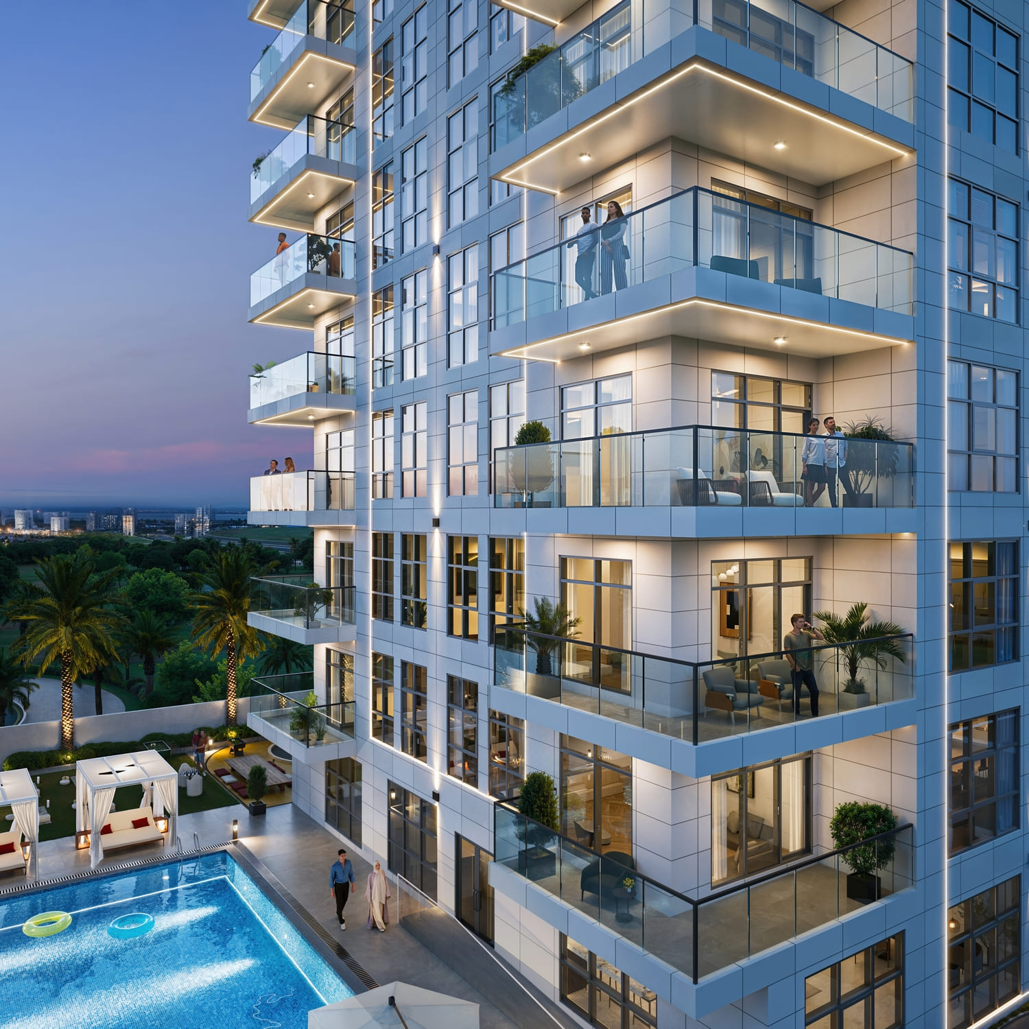 RARE.7474-BNW12NSBuilding_exterior_C03.2_Balconynight_8K1 Ramada Residences by Wyndham