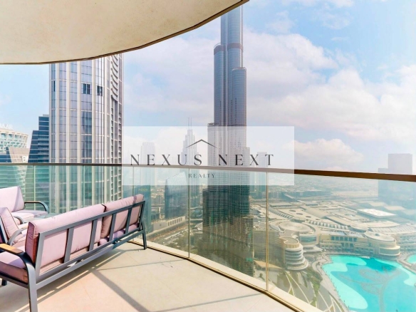 Luxury Furnished 3BR + Maid | Burj Khalifa View | Prime Downtown