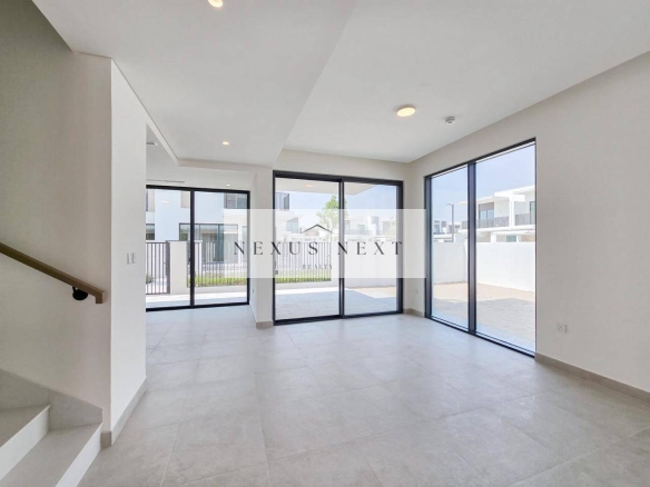 Single Row 3BR Villa | Park View | Premium Location | The Valley | Near Golden Beach