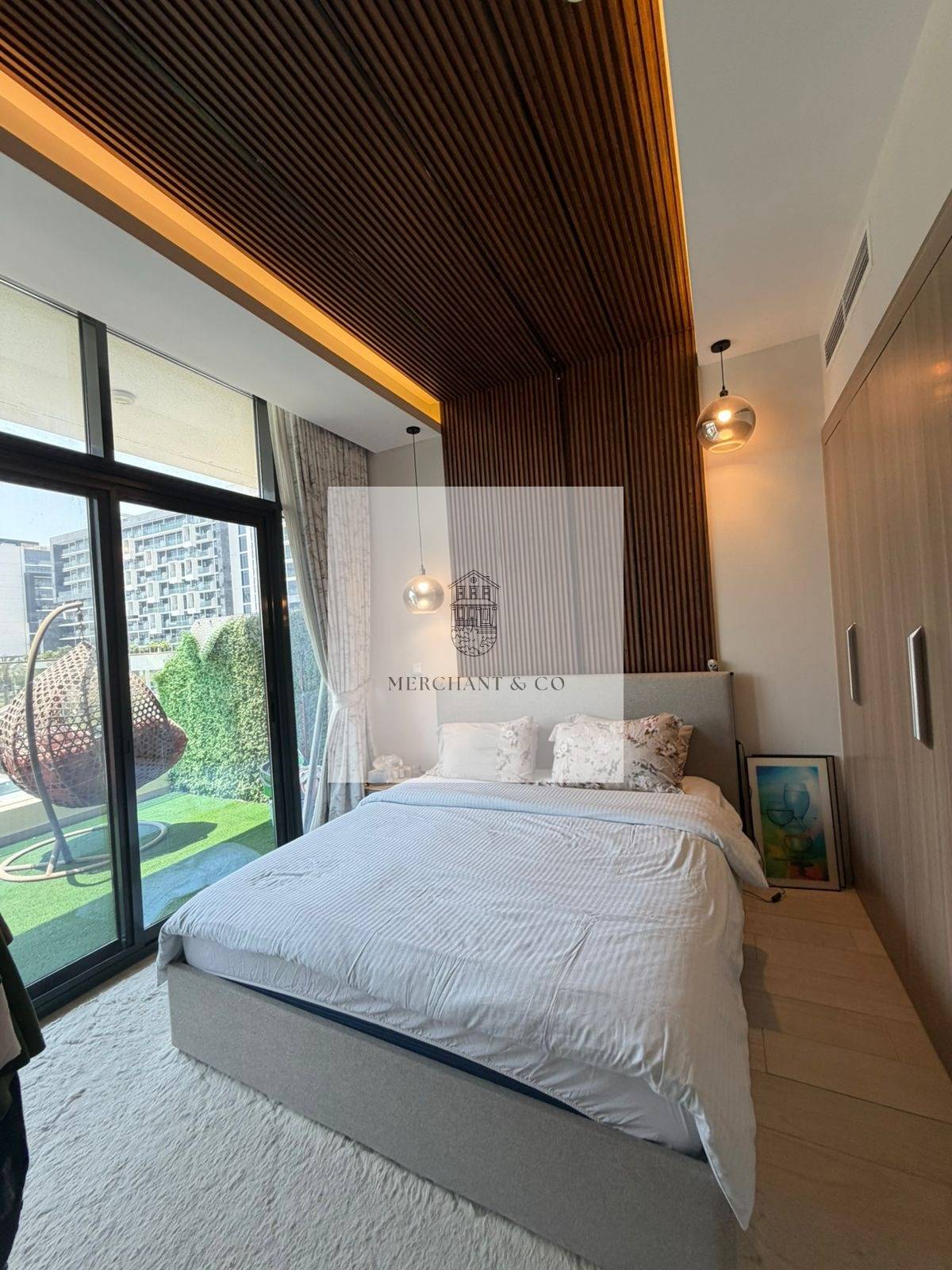 Bright 1 bedroom, large balcony, Peaceful Community View, Azizi Riviera 4