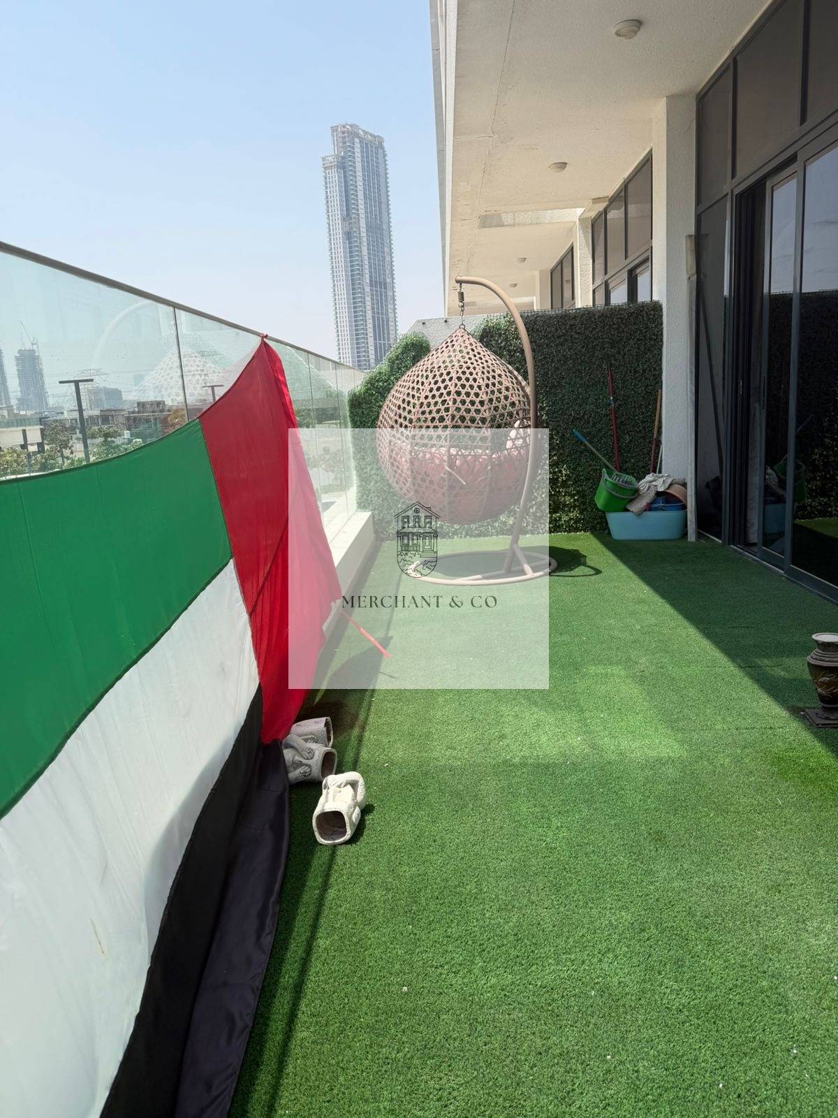 Bright 1 bedroom, large balcony, Peaceful Community View, Azizi Riviera 4